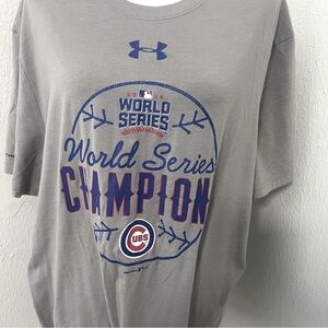 Under Armour Chicago Cubs World Series Champions 2016 Shirt Men’s Loose 2XL